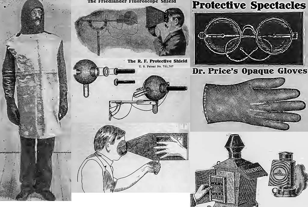 Radiation protection devices available by 1905