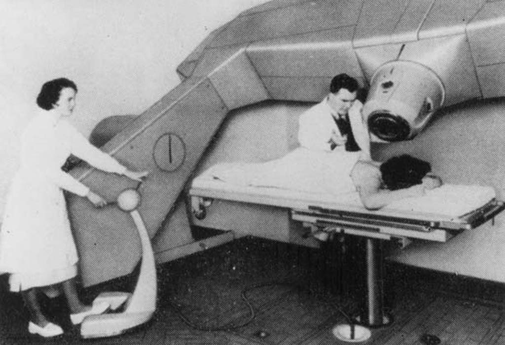 The 1st isocentric linac (installed in 1953 in Newcastle, England)