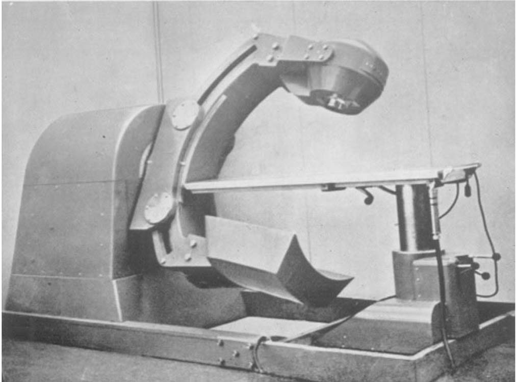The AECL Theratron isocentric Co-60 unit circa 1953